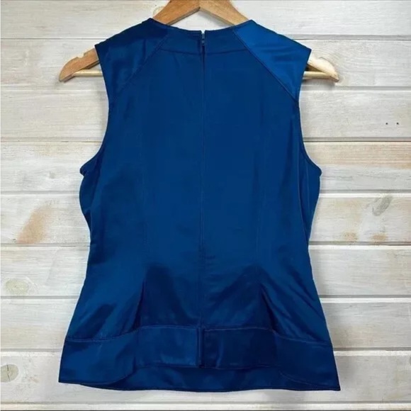 Vera Wang Lavender Label Zip Back Beaded Collar Shell - size 8 - Picture 4 of 8